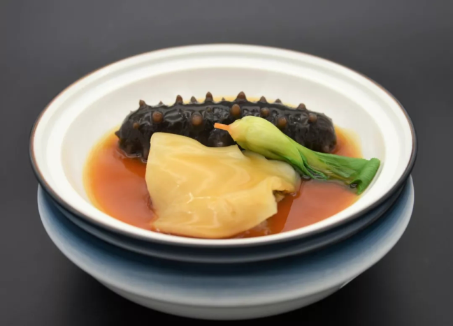 花胶烧海参花胶四宝第五芳呈现"回看射雕处,千里暮云平"野菜,采集天地