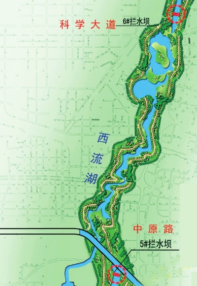 贾鲁河改造了九成只差科学大道到陇海西路这一段