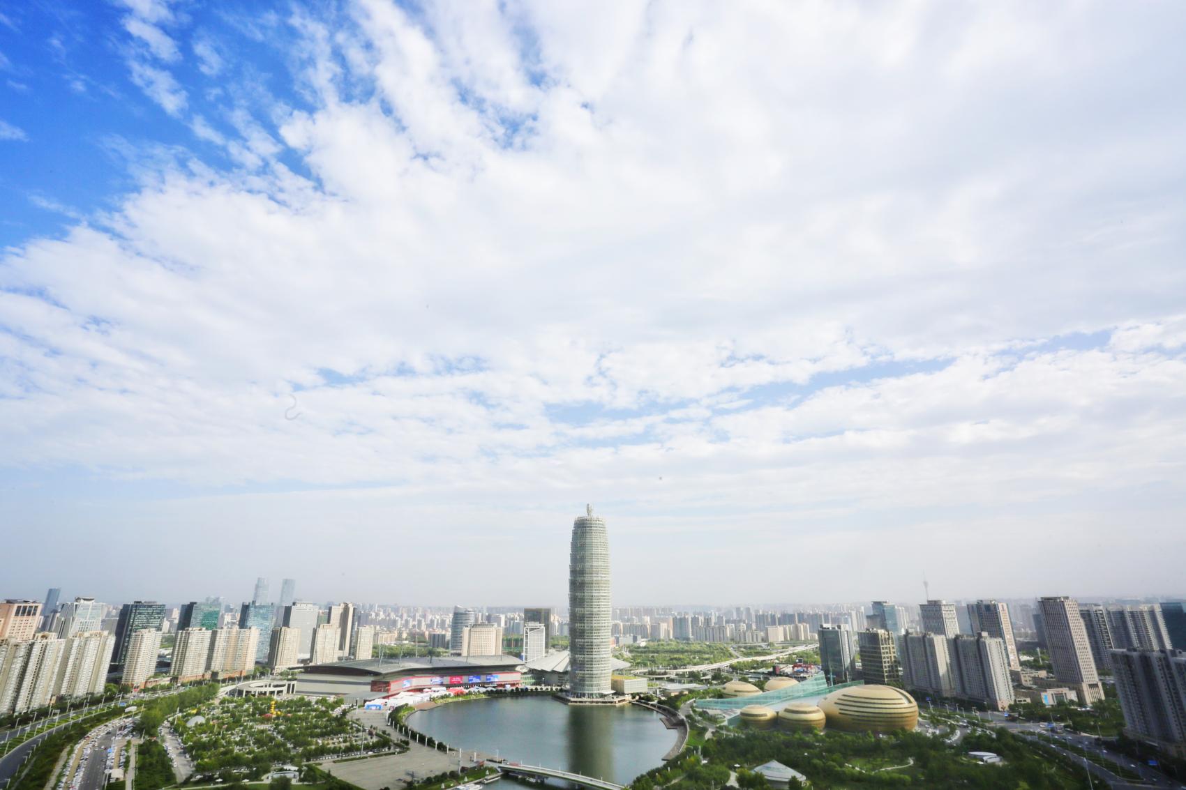 郑州蓝天堪比西藏!有多美?看图就知道了