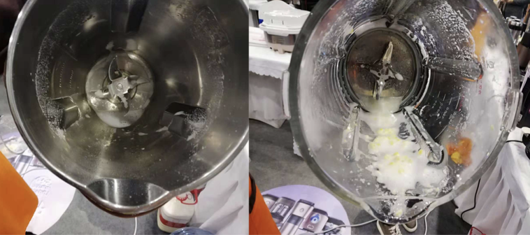 破壁机yj08考虑到了这个痛点问题,机器本身采用360°环绕立体加热技术