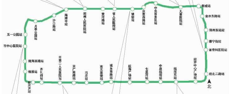 郑州5号线线路图片