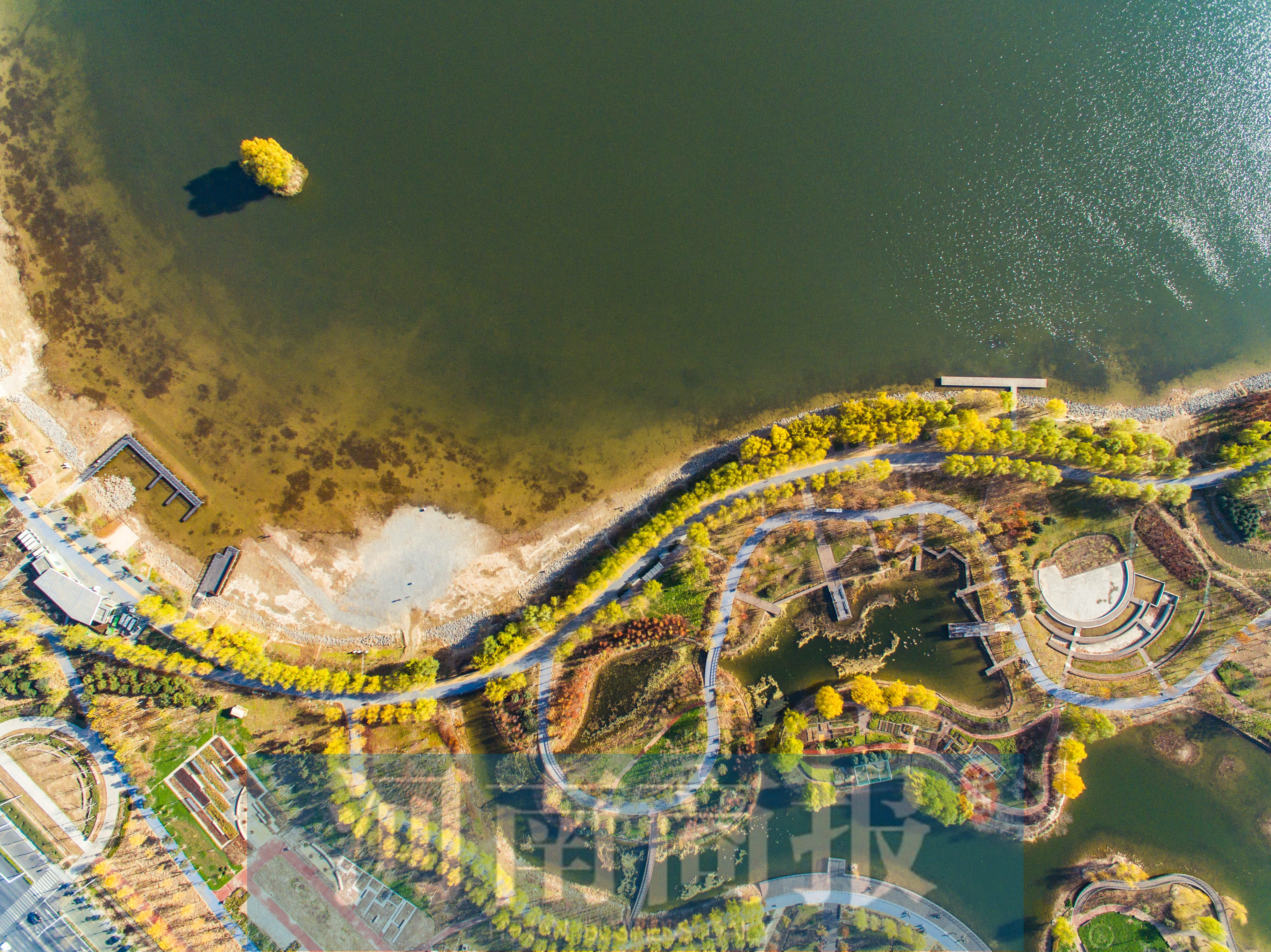 郑州这里有个心形岛,高清航拍图曝光!