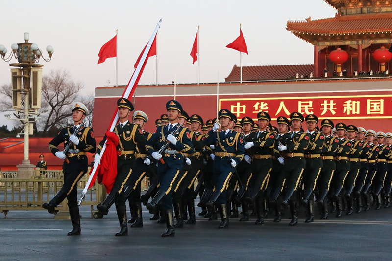 新年首次升旗仪式有啥不一样这8人是看点