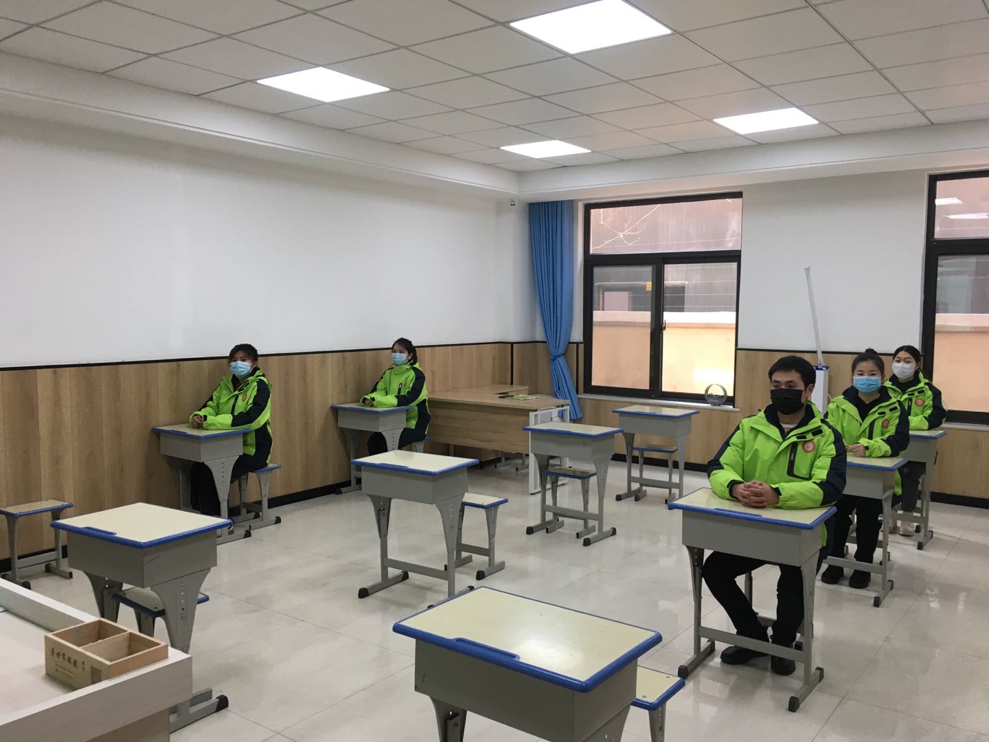 惠济区全系民办学校观摩陈中实验学校初三复学防控演练