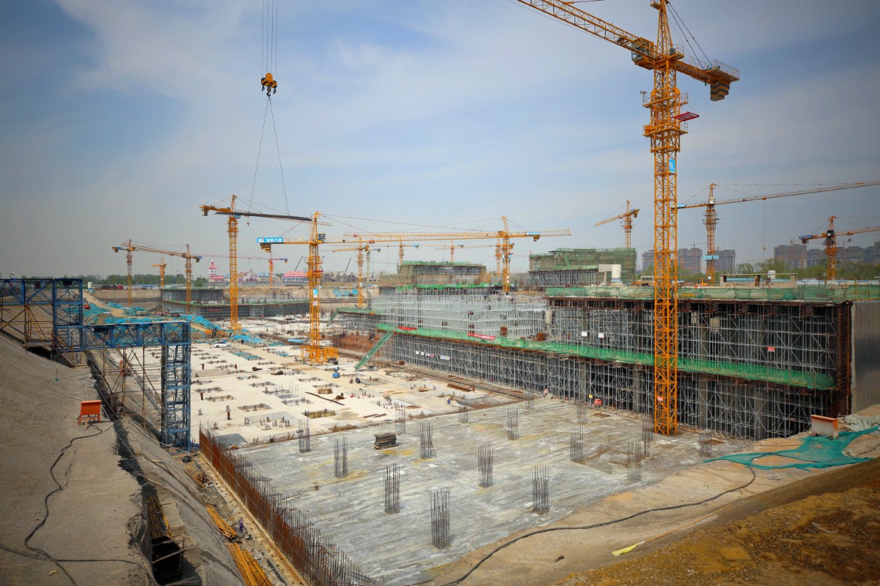高清航拍开封最大投资项目建设如火如荼