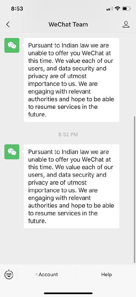 海外手机注册微信被限制